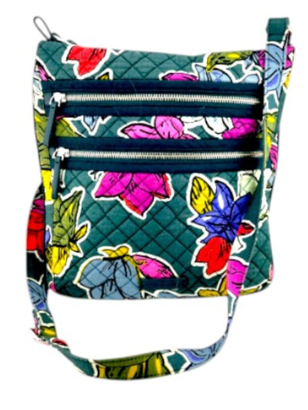 Vera Bradley Hipster Crossbody Purse Falling Flowers Retired Floral Bag